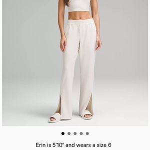 Lululemon lab stretch cupro slit pant 32” size 4 black